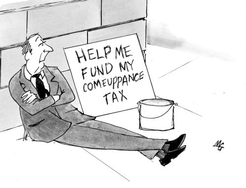 Help me fund my comeuppance tax.