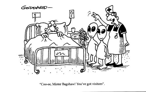 "Coo-ee, Mister Bagshaw! You've got visitors"