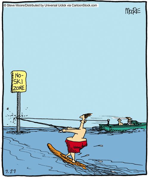 No ski zone.