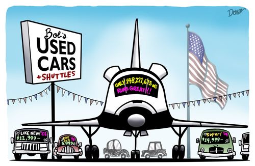 Used space shuttle