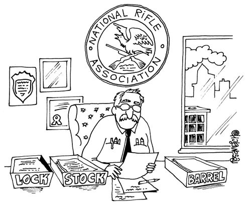 National Rifle Association Filing Trays: Lock, Stock and Barrel.