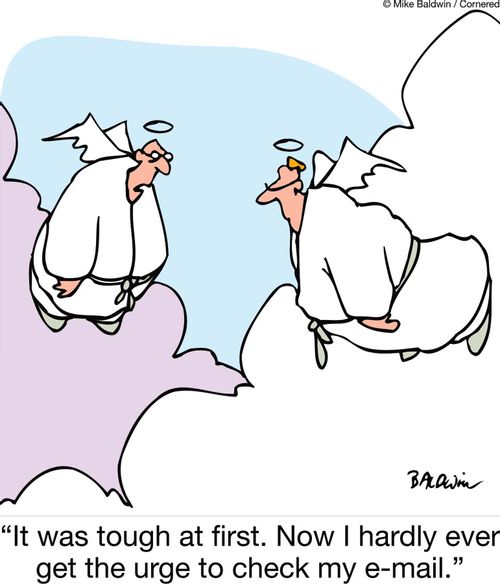 "It was tough at first. Now I hardly ever get the urge to check my e-mail."