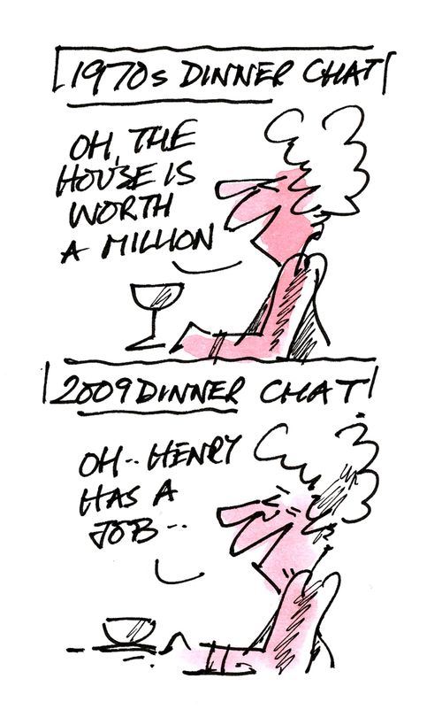 Dinner chat.