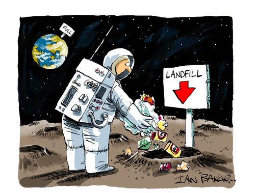 Landfill on the Moon.