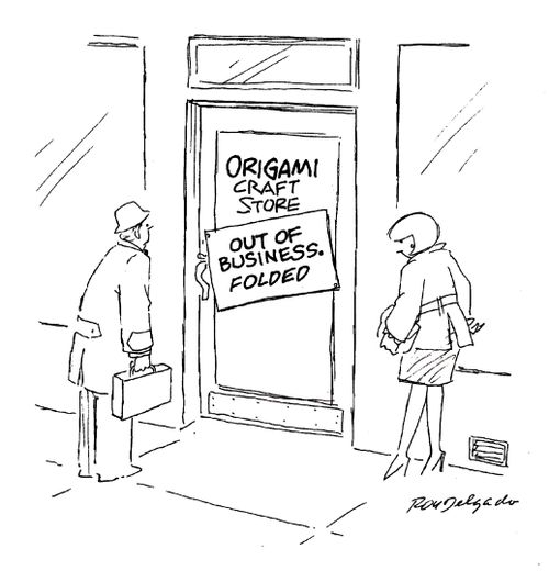 Origami Craft Store - Out of business, folded.