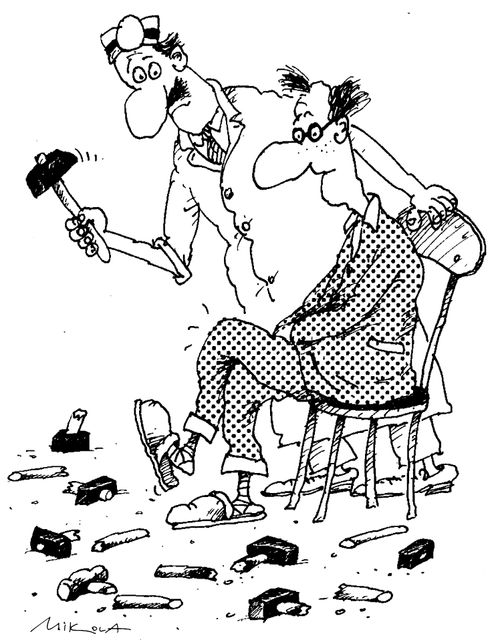 Reflex Testing  -"...and you're sure you can't feel it"
