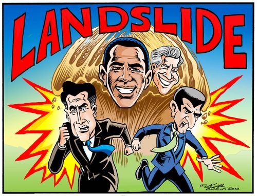 Landslide: Obama Wins!