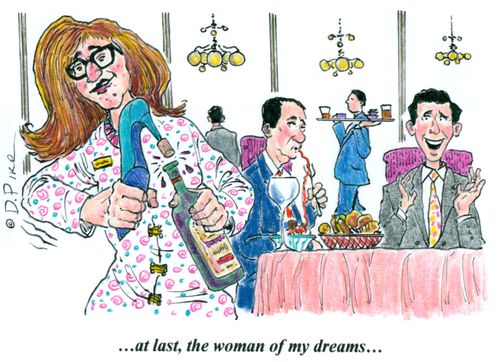 '...at last, the woman of my dreams...'