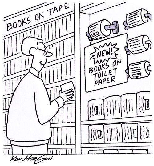 New! Books on toilet paper.