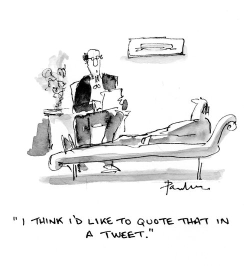 "I think I'd like to quote that in a tweet."