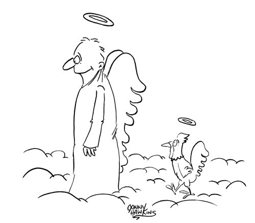 Angel with wings - Chicken angel with wings