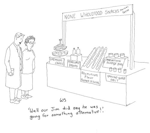 'Well our Jim did say he was going for something alternative!'
