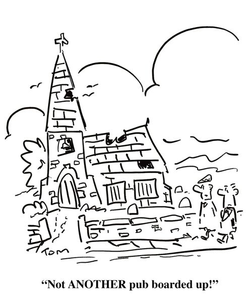 'Not ANOTHER pub boarded up!'