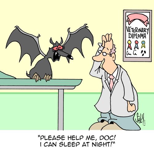 "Please help me, doc! I can sleep at night!"