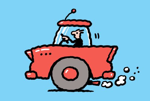 A one wheeled car