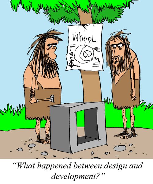 'What happened between design and development?'