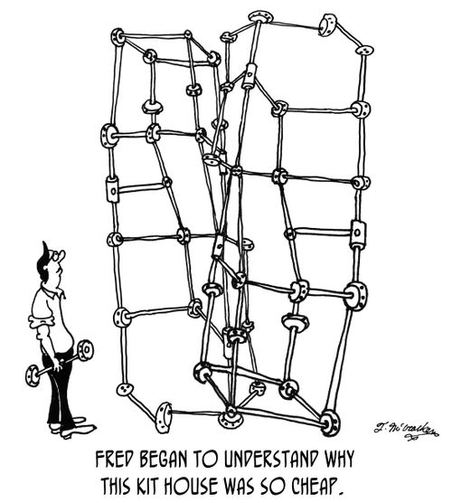 Fred began to understand why this kit house was so cheap.