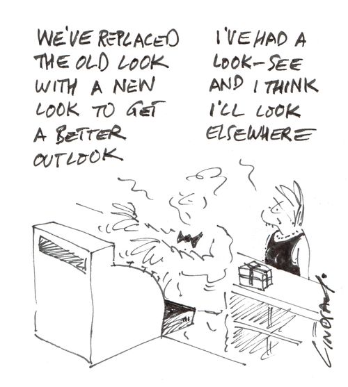 "We've replaced the old look with a new look to get a better outlook."