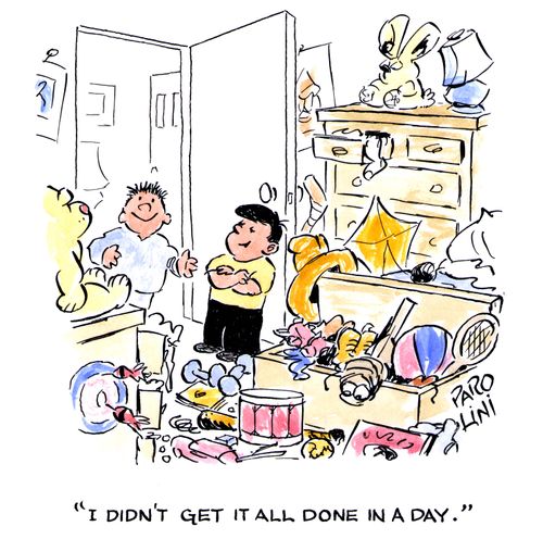 'I didn't get it all done in a day.'