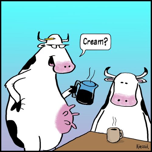'Cream?'