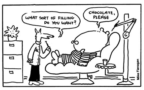 What sort of filling do you want? Chocolate please.