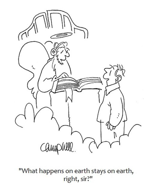 "What happens on earth stays on earth, right, sir?" 