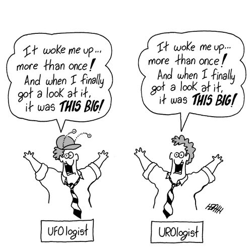 UFOlogist vs. UROlogist.