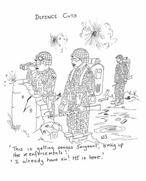 Defence Cuts: 'This is getting serious Sergeant, bring up the re-enforcements!'
