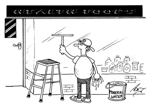 Window Cleaning with Mineral Water