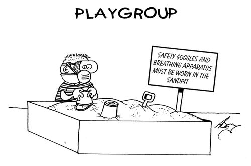 Safety Goggles and Breathing Apparatus must be worn in the Sandpit