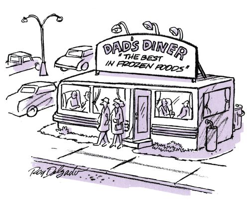 Dad's Diner - 'The best in frozen foods'.