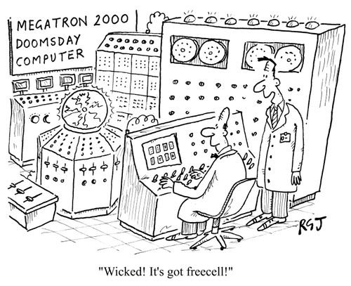 Megatron 2000 Doomsday Computer - 'Wicked!  It's got freecell!'