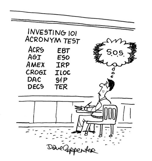 Investing 101 Acronym Test.