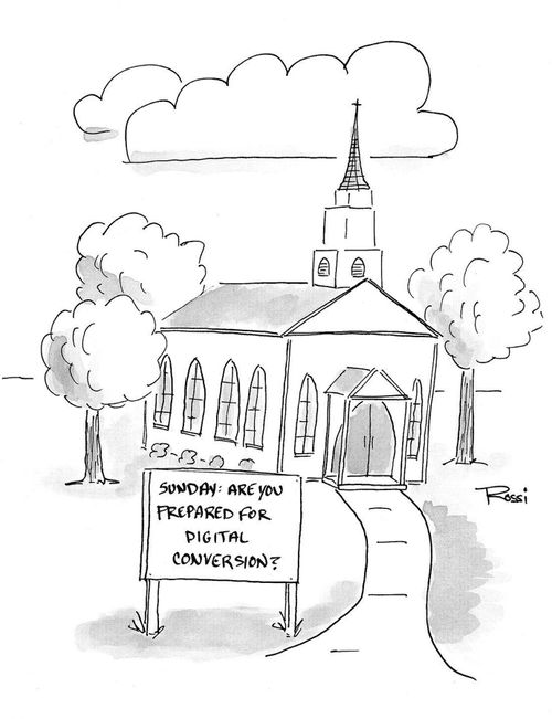 Church Sign Asks If You Are Prepared for Digital Conversion.