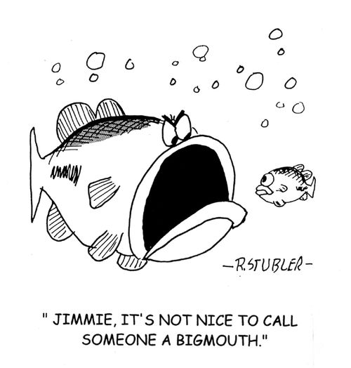 'Jimmie,it's not nice to call someone a bigmouth.'