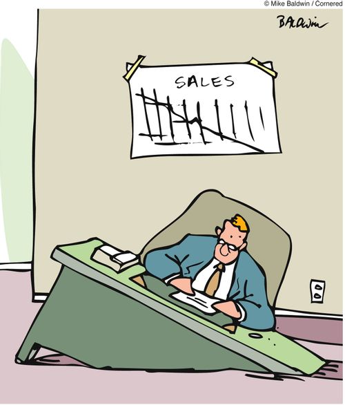 Sinking sales