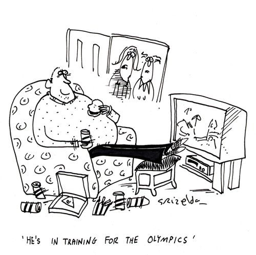 'He's in training for the Olympics'