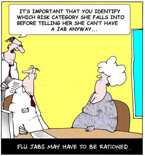'It's important that you identify which category she falls into before telling her she can't have a jab anyway.'