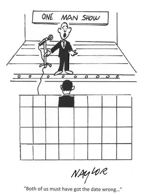 'Both of us must have got the date wrong...'