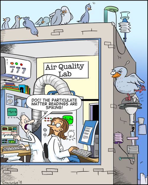 "Doc! The particulate matter readings are spiking!"