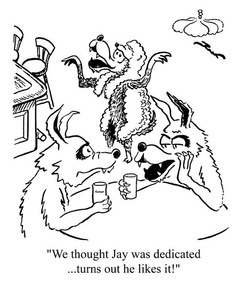 We thought Jay was dedicated, turns out he likes it!