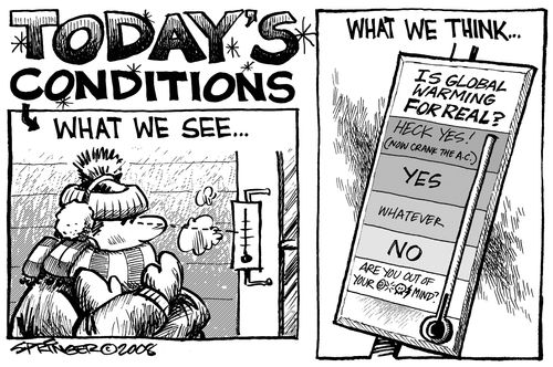 Today's Weather vs. Global Warming.