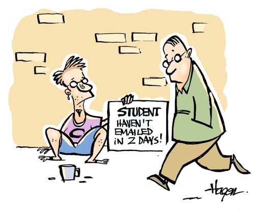 Student - Haven't emailed in 2 days.