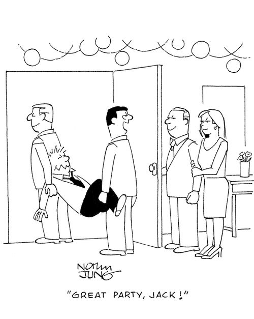 'Great party, Jack!'