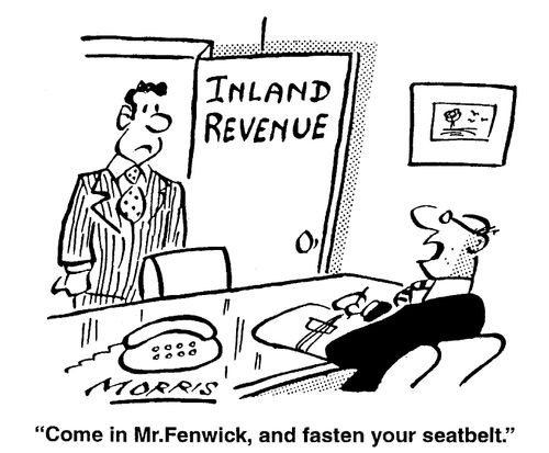 Come in Mr. Fenwick, and fasten your seatbelt.