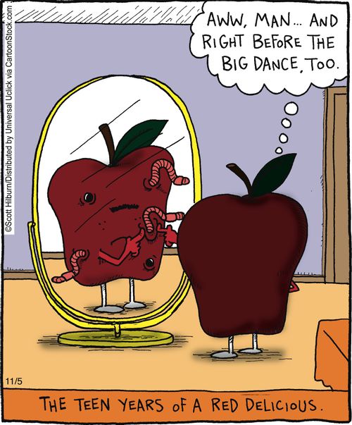 The Teen Years of A Red Delicious.