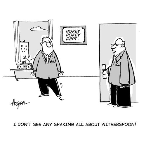 'I don't see any shaking all about Witherspoon!'