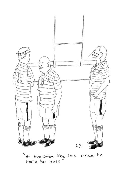 'He had been like this since he broke his nose.'