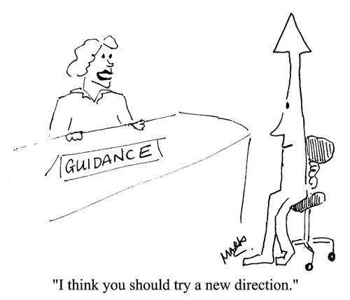 "I think you should try a new direction"