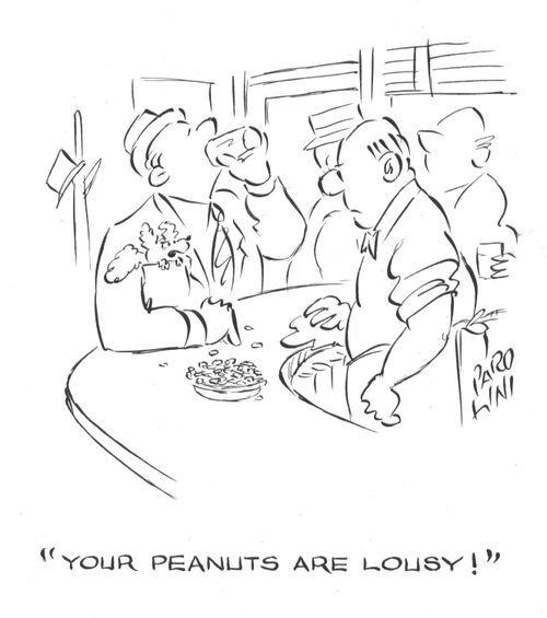 'Your peanuts are lousy!'